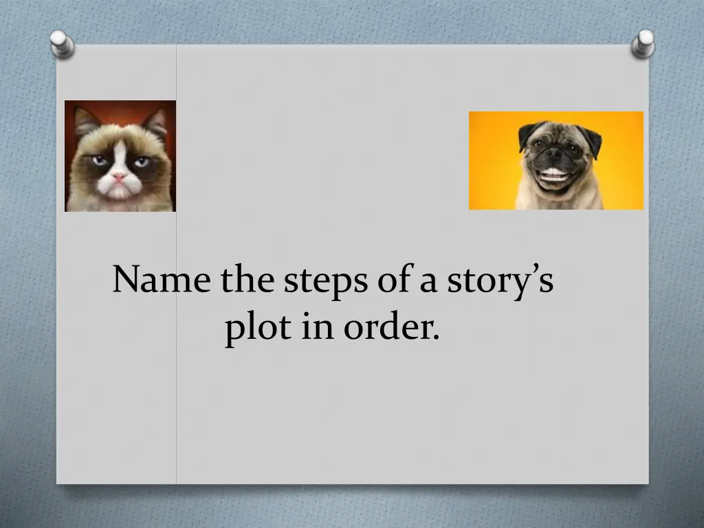 name the steps of a story s plot in order