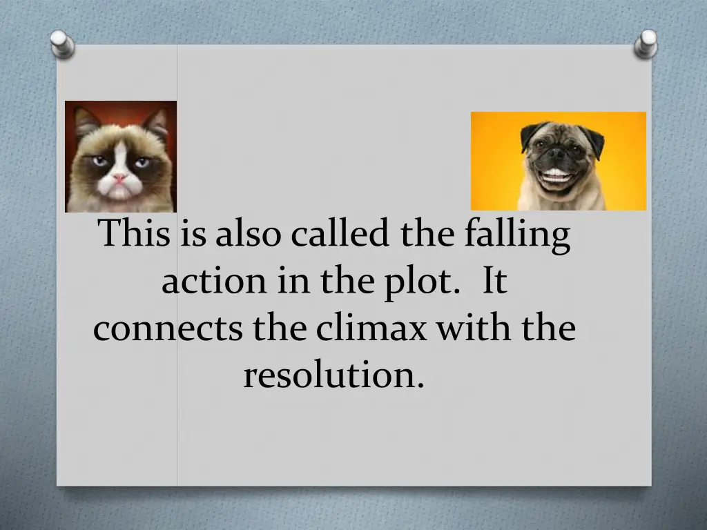 this is also called the falling action