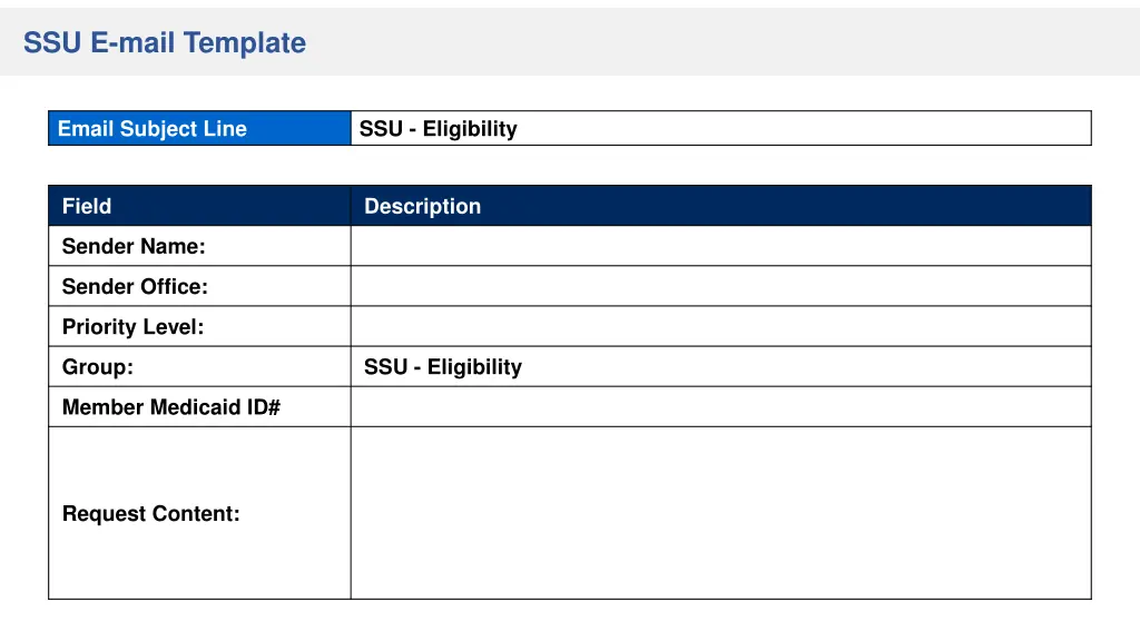 ssu e mail template