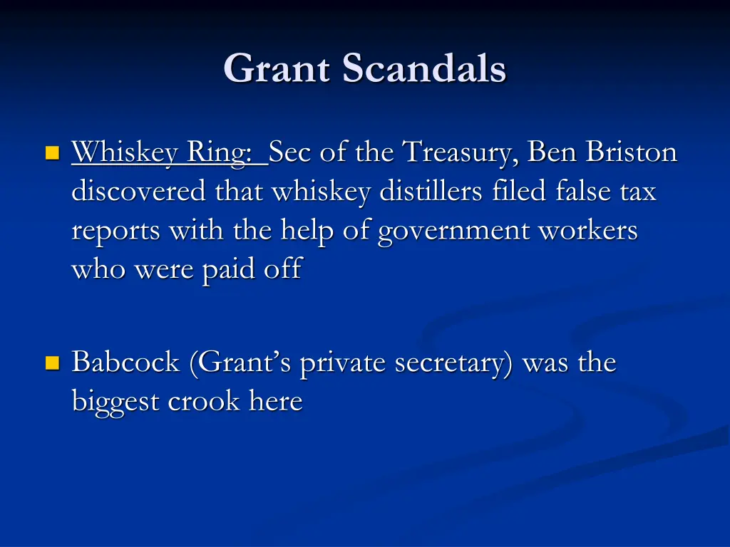 grant scandals 1