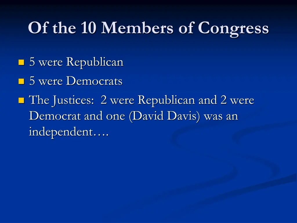 of the 10 members of congress