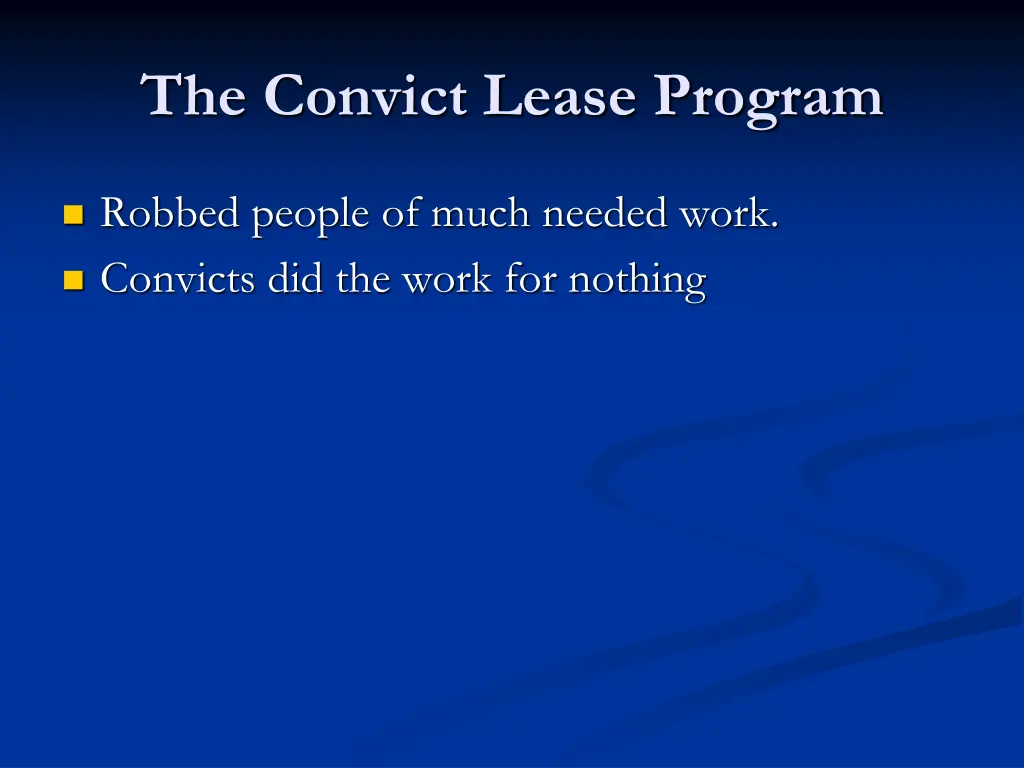 the convict lease program