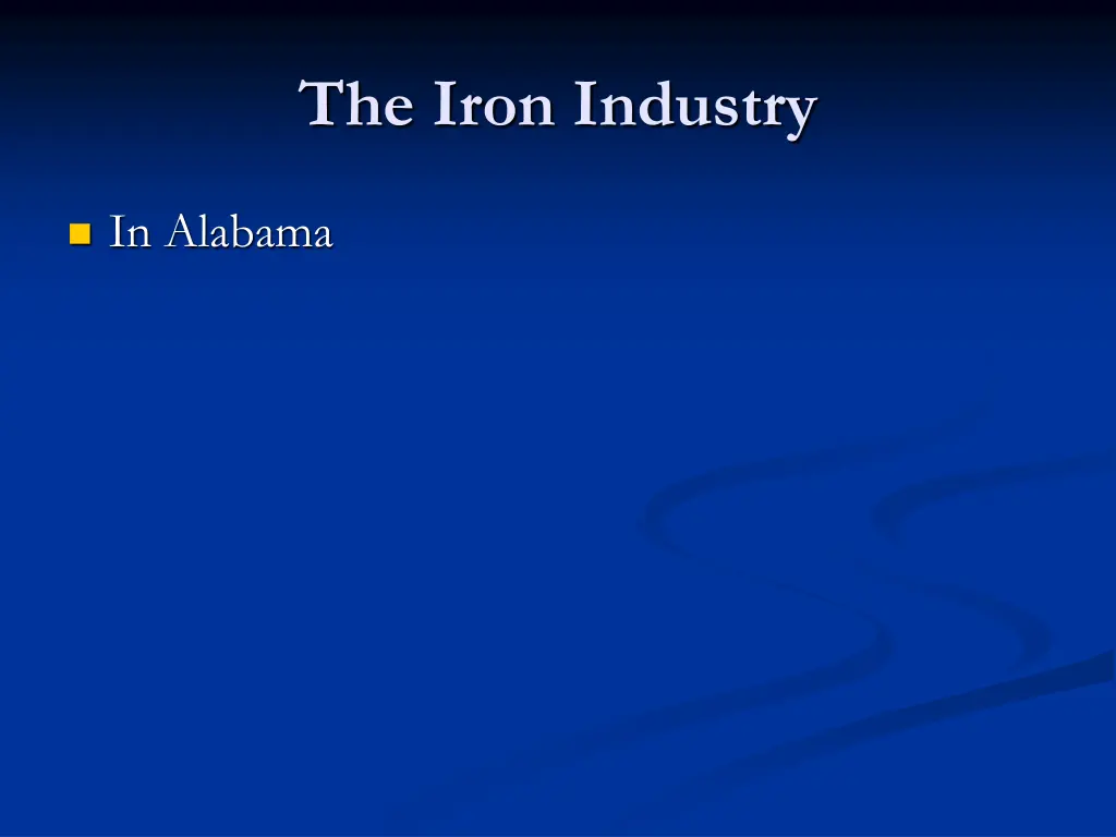 the iron industry