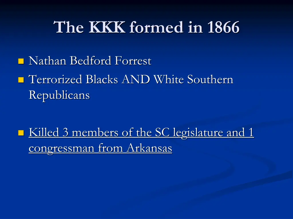 the kkk formed in 1866