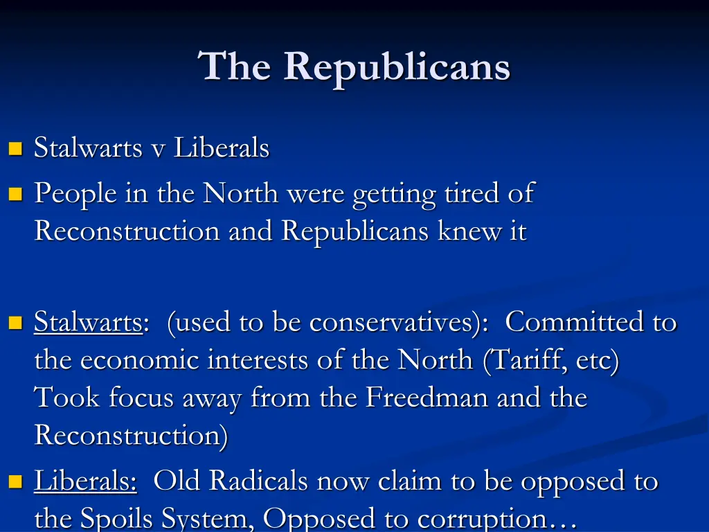 the republicans