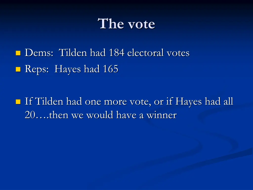 the vote