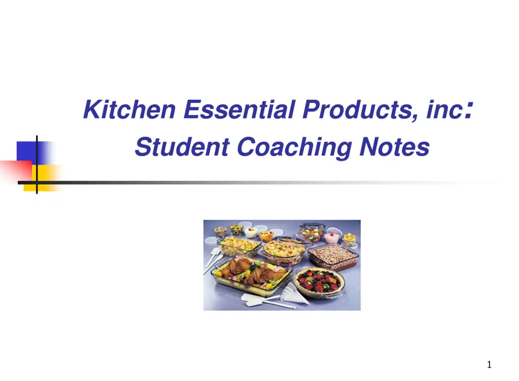 kitchen essential products inc student coaching
