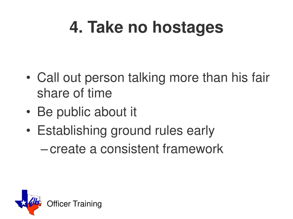 4 take no hostages