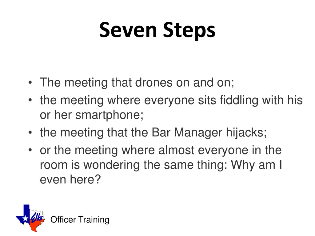 seven steps