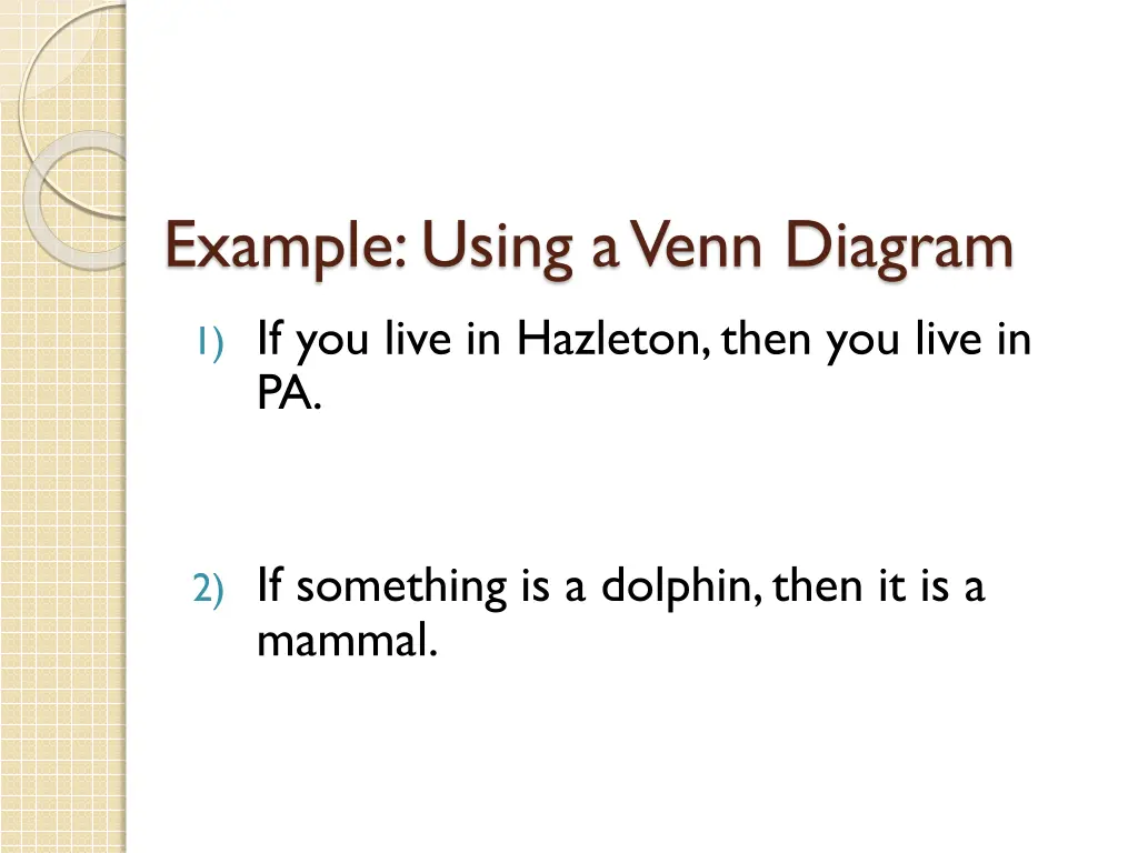 example using a venn diagram