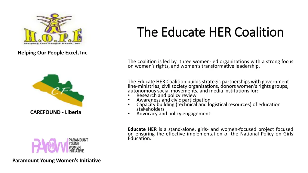 the educate her coalition the educate