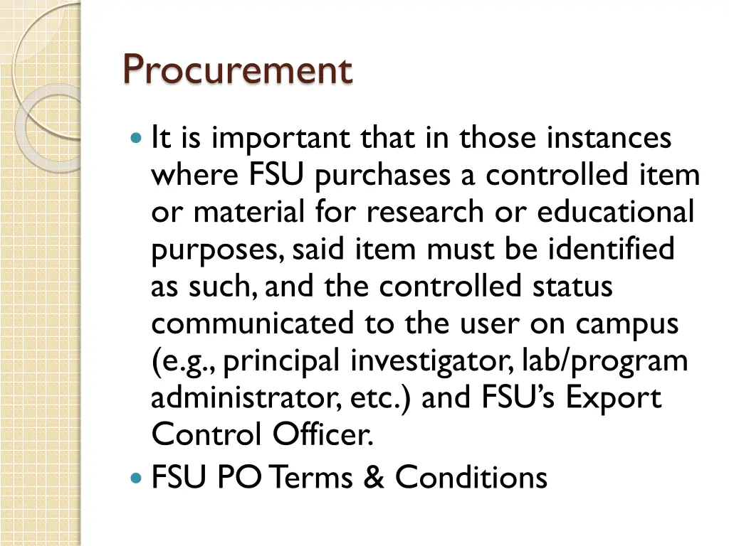 procurement