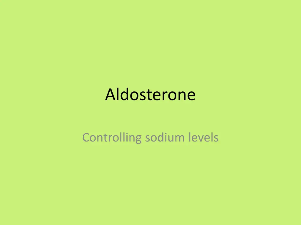 aldosterone