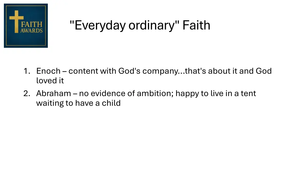 everyday ordinary faith