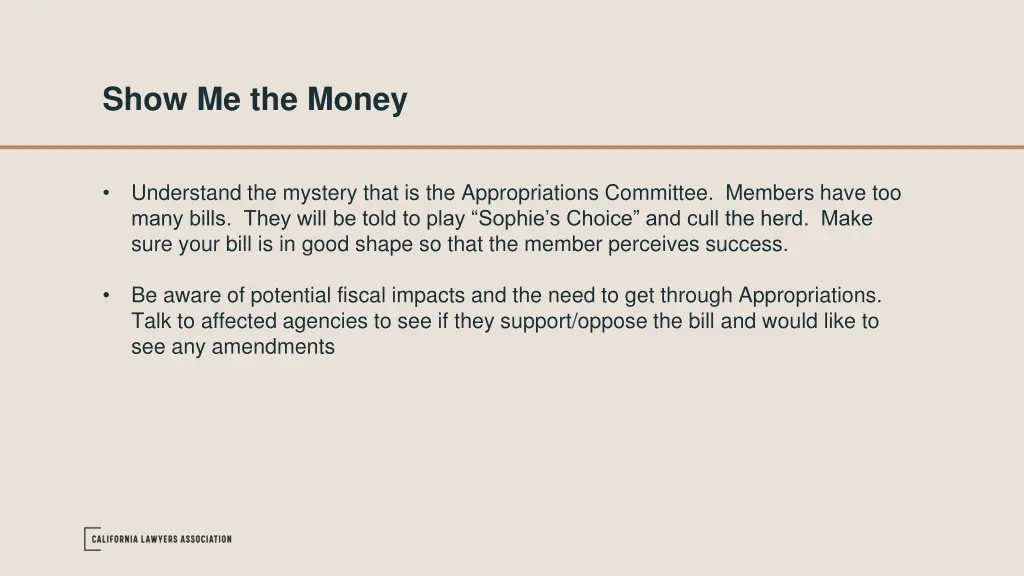 show me the money