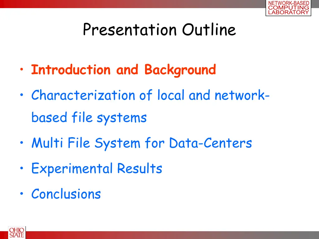 network based computing laboratory 1