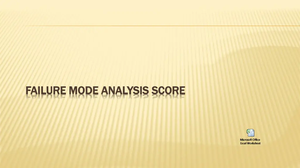 failure mode analysis score failure mode analysis