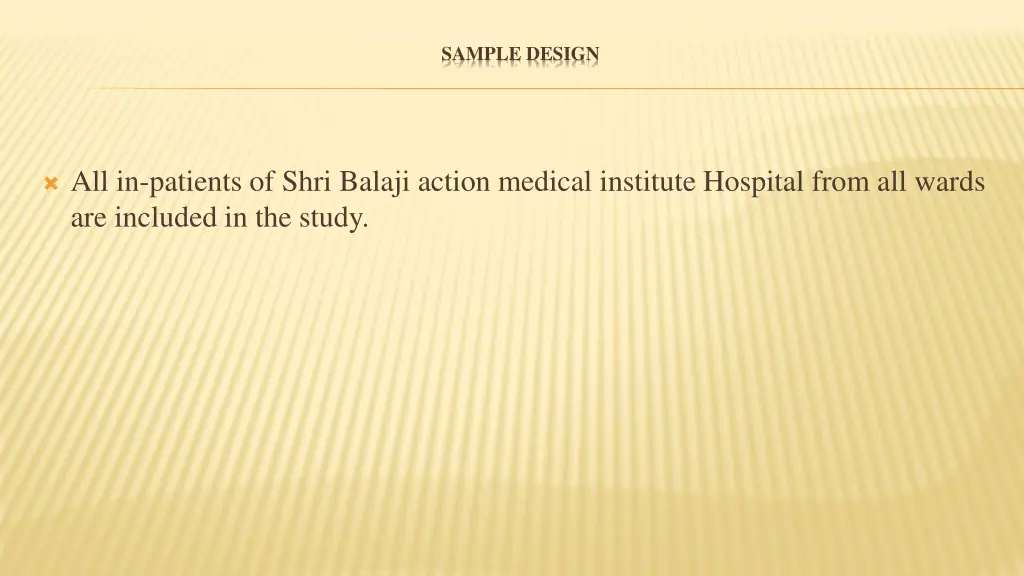 sample design