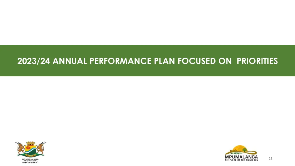 2023 24 annual performance plan focused