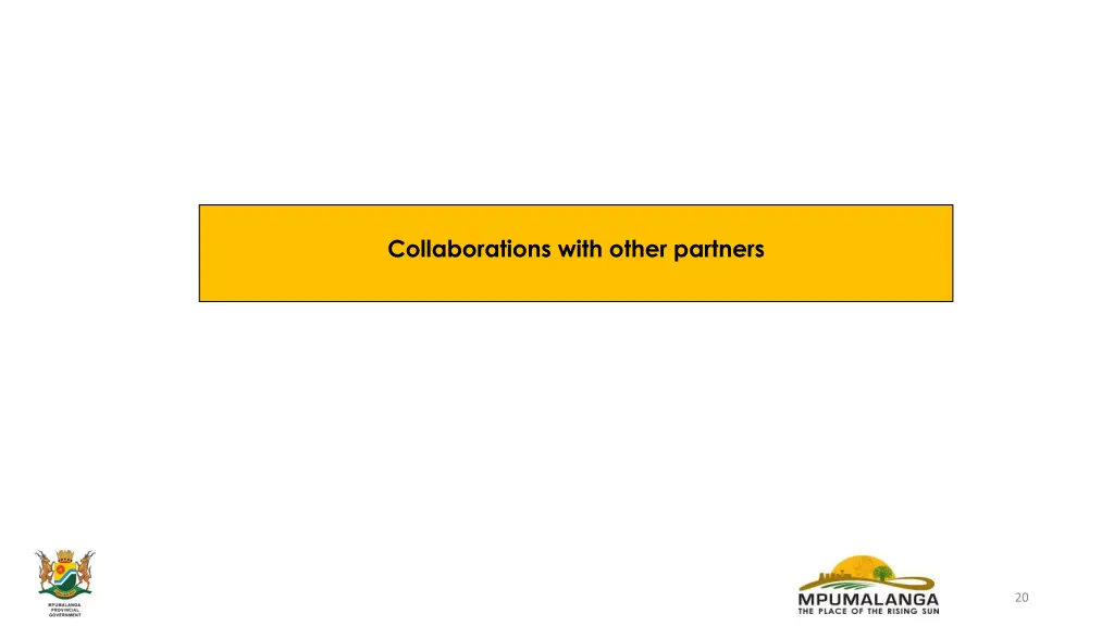 collaborations with other partners