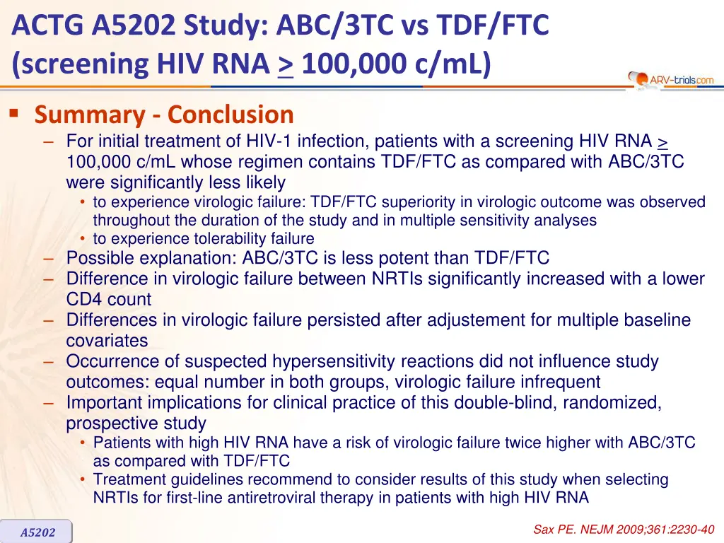 actg a5202 study abc 3tc vs tdf ftc screening 7