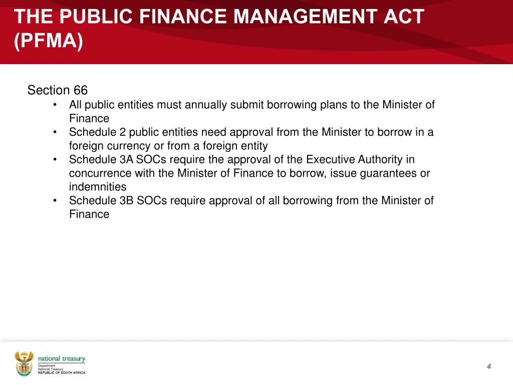 the public finance management act pfma