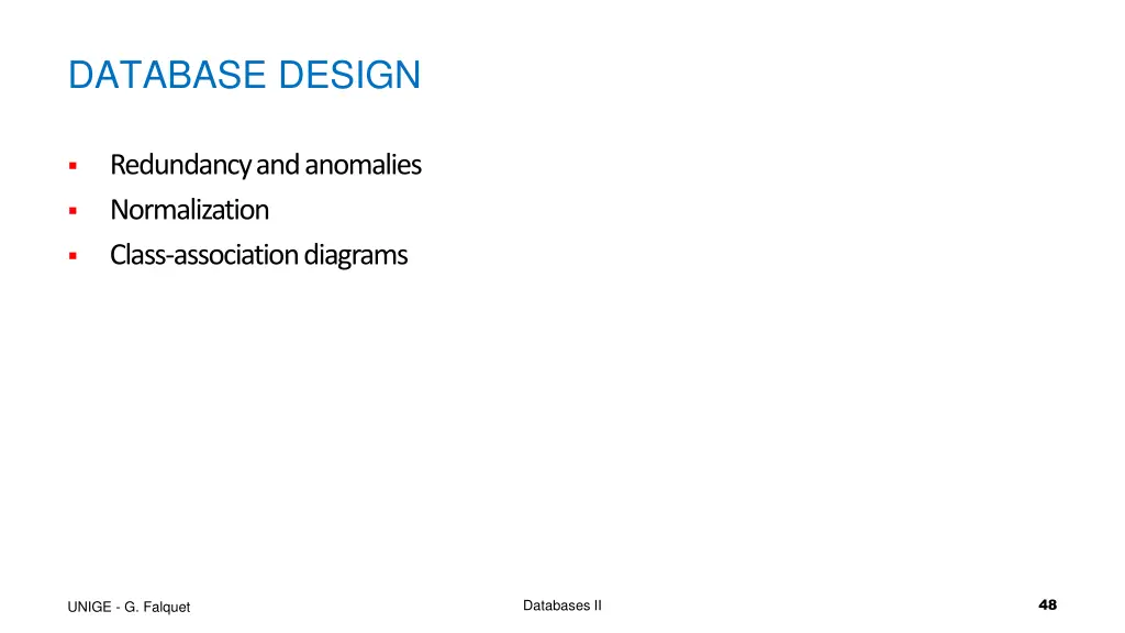 database design