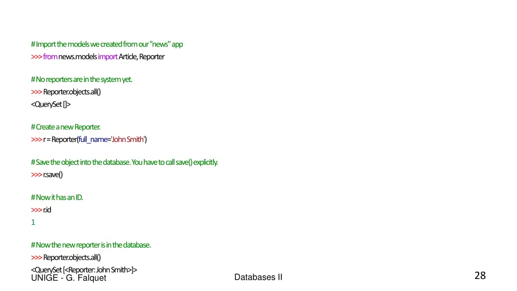 import the models we created from our news