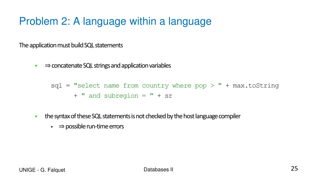 problem 2 a language within a language