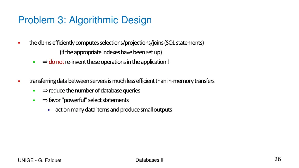 problem 3 algorithmic design