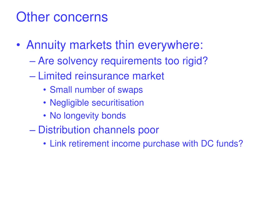other concerns