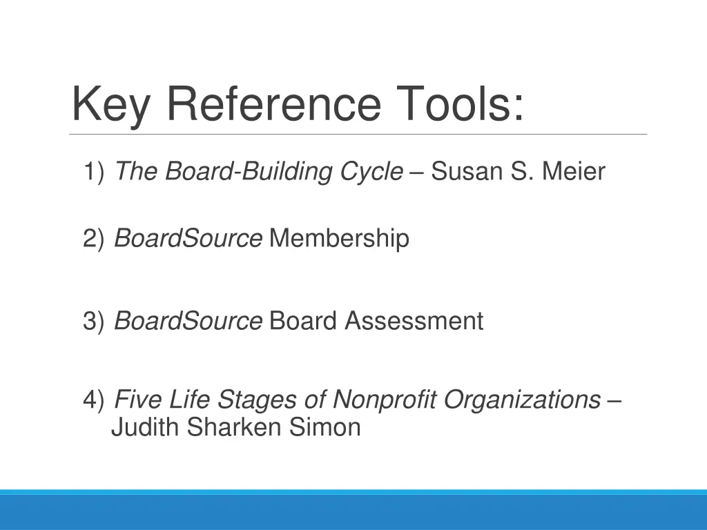 key reference tools