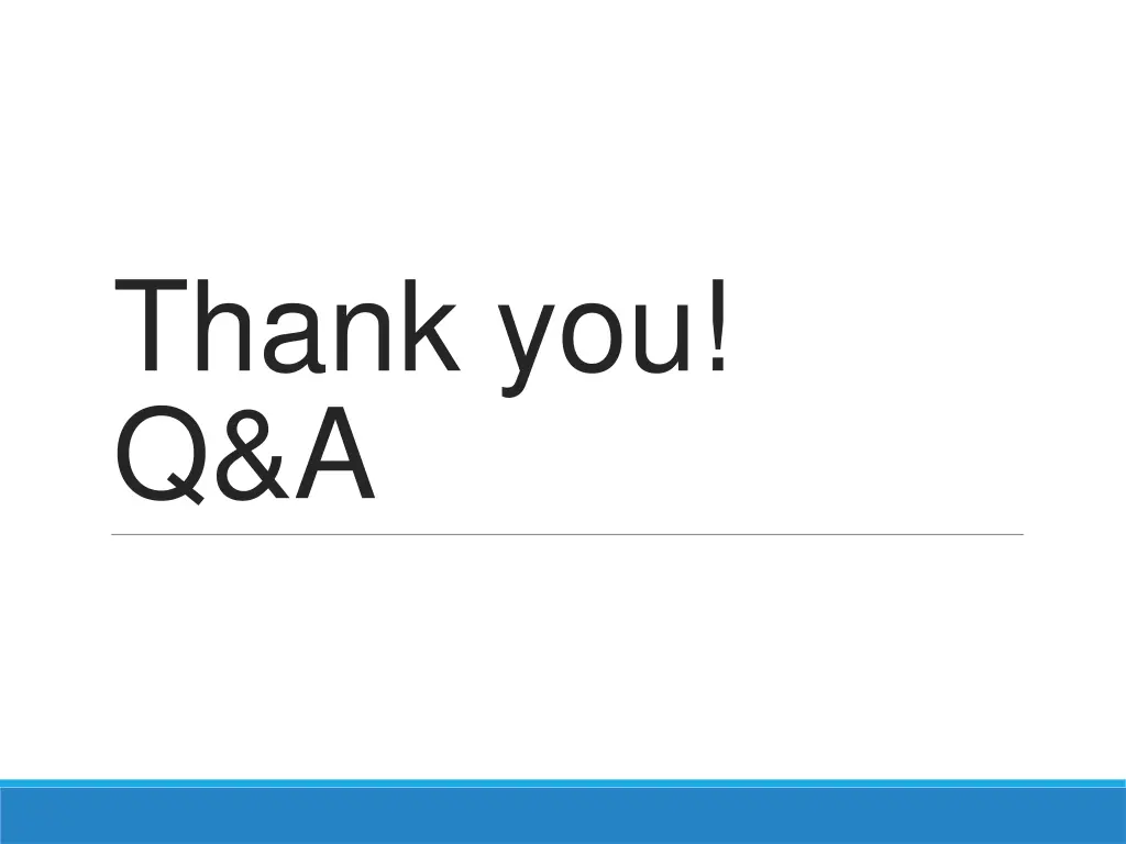 thank you q a