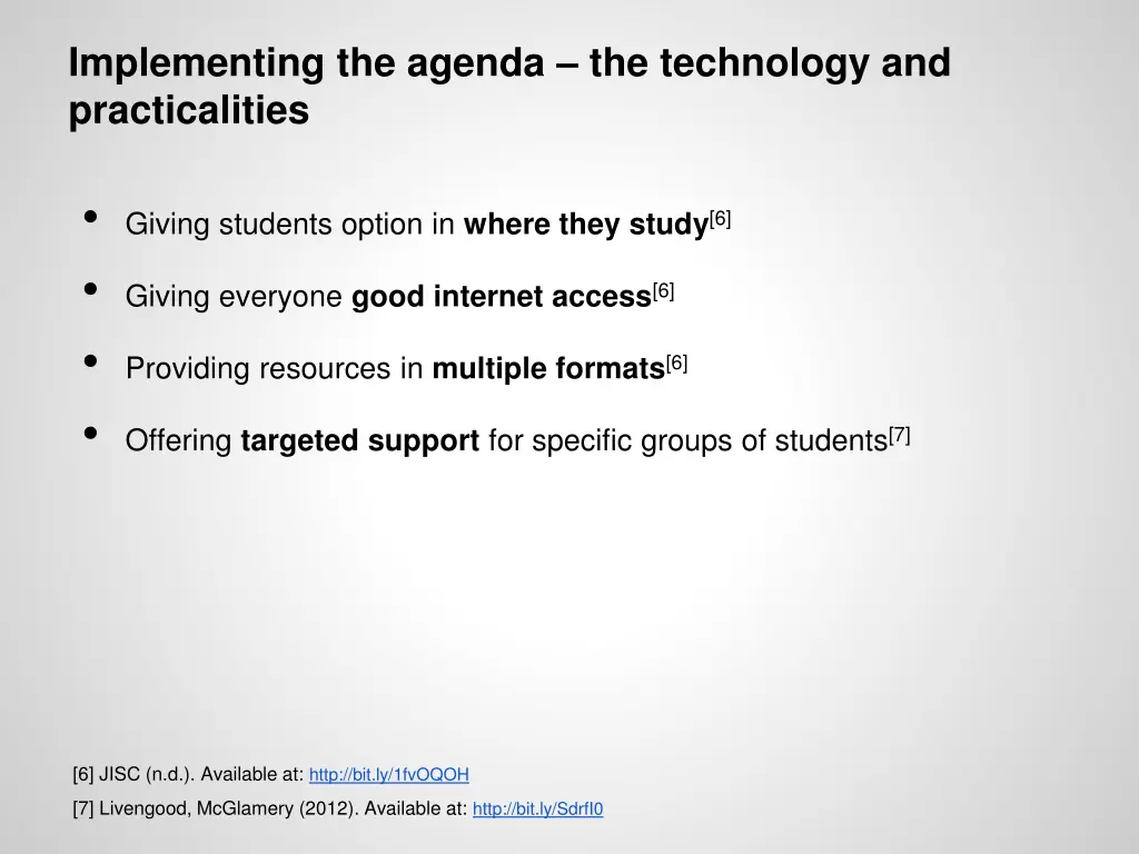 implementing the agenda the technology 1