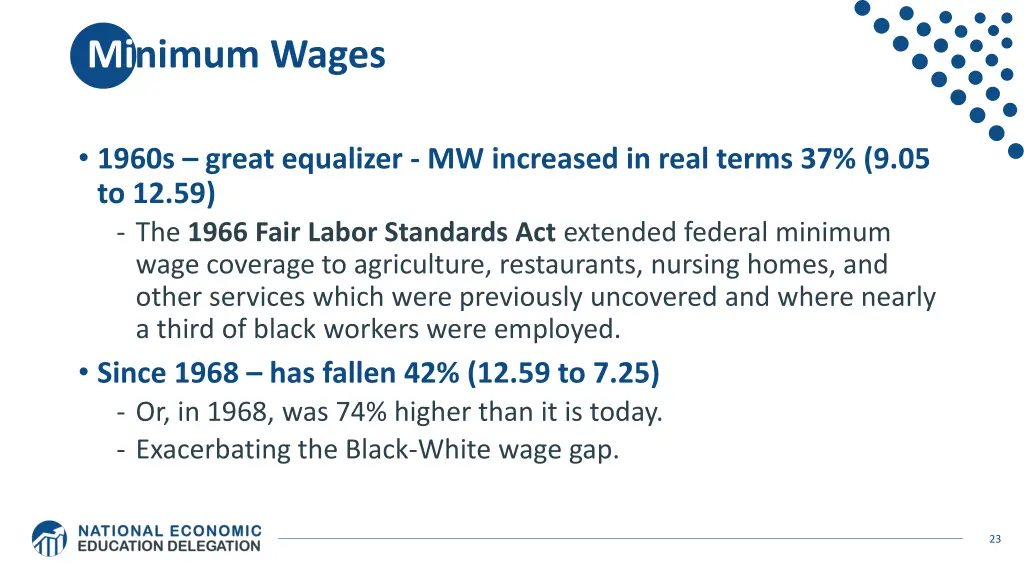 minimum wages