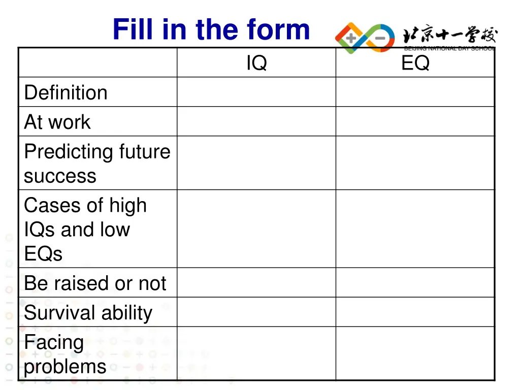 fill in the form