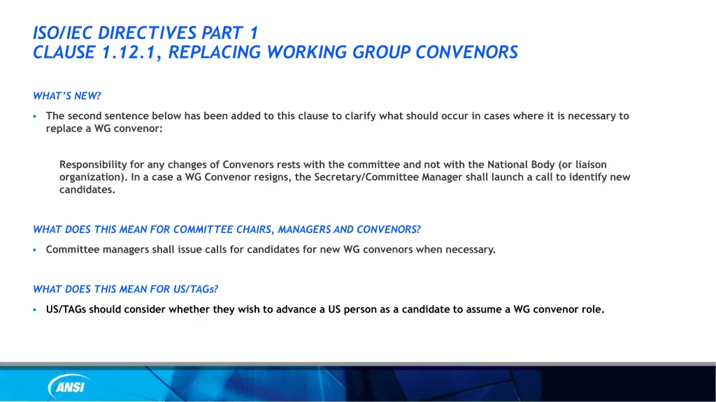 iso iec directives part 1 clause 1 12 1 replacing
