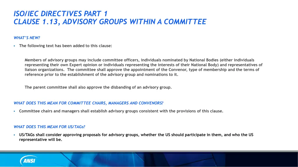 iso iec directives part 1 clause 1 13 advisory