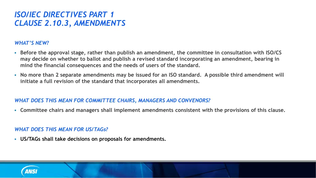 iso iec directives part 1 clause 2 10 3 amendments