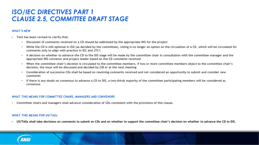 iso iec directives part 1 clause 2 5 committee