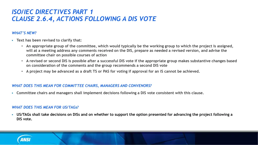 iso iec directives part 1 clause 2 6 4 actions