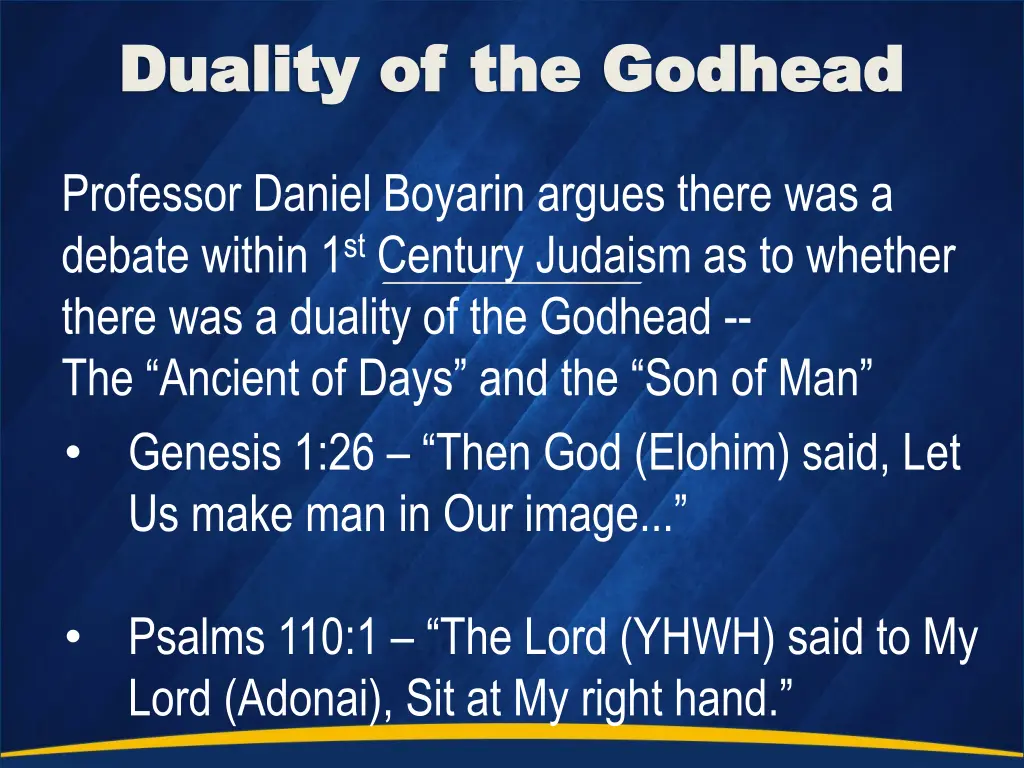 duality of the godhead duality of the godhead