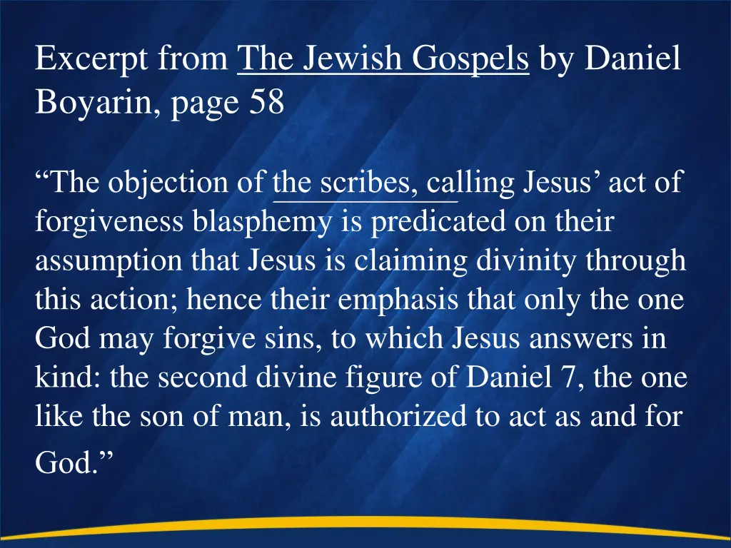 excerpt from the jewish gospels by daniel boyarin 1