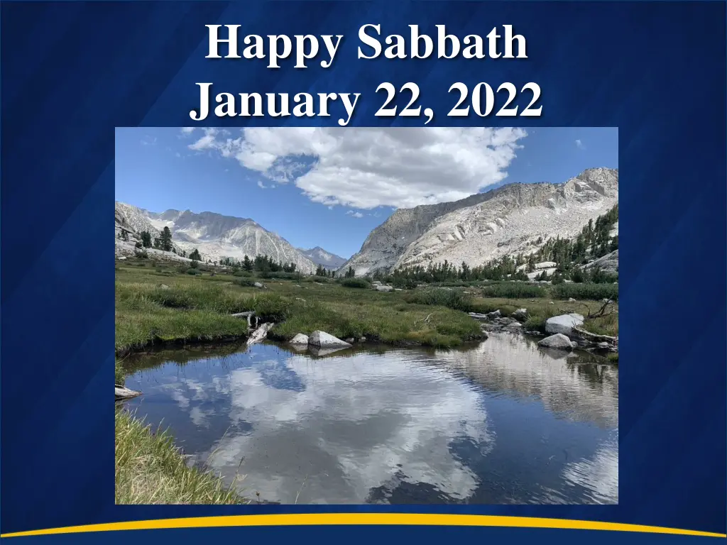 happy sabbath january 22 2022