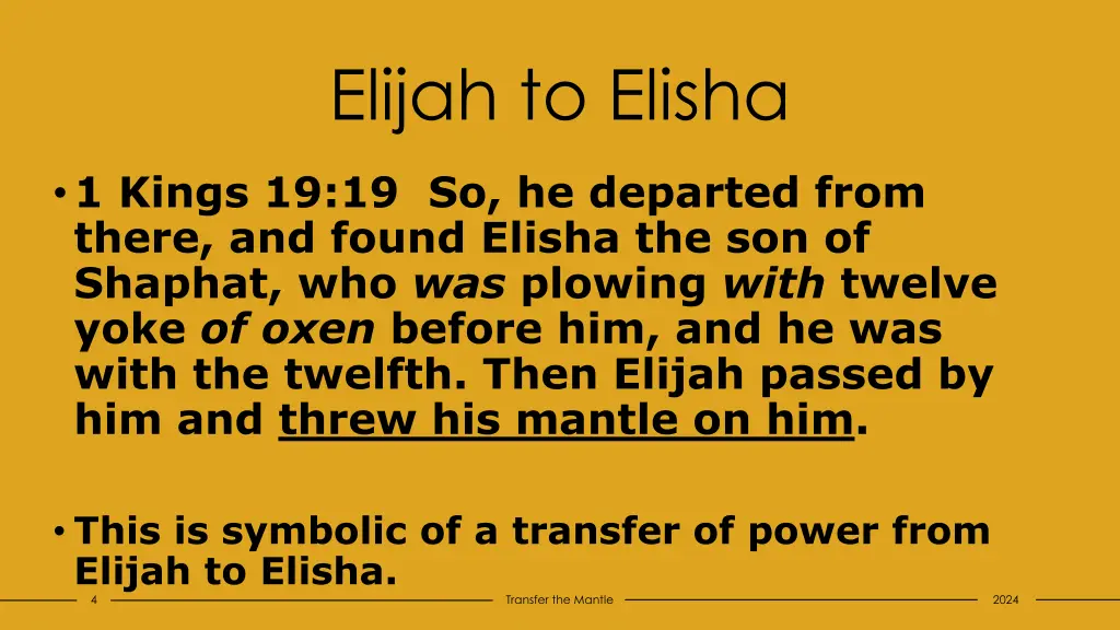 elijah to elisha