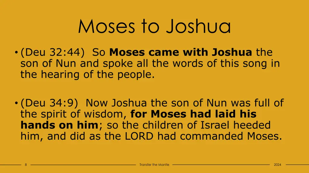 moses to joshua 1