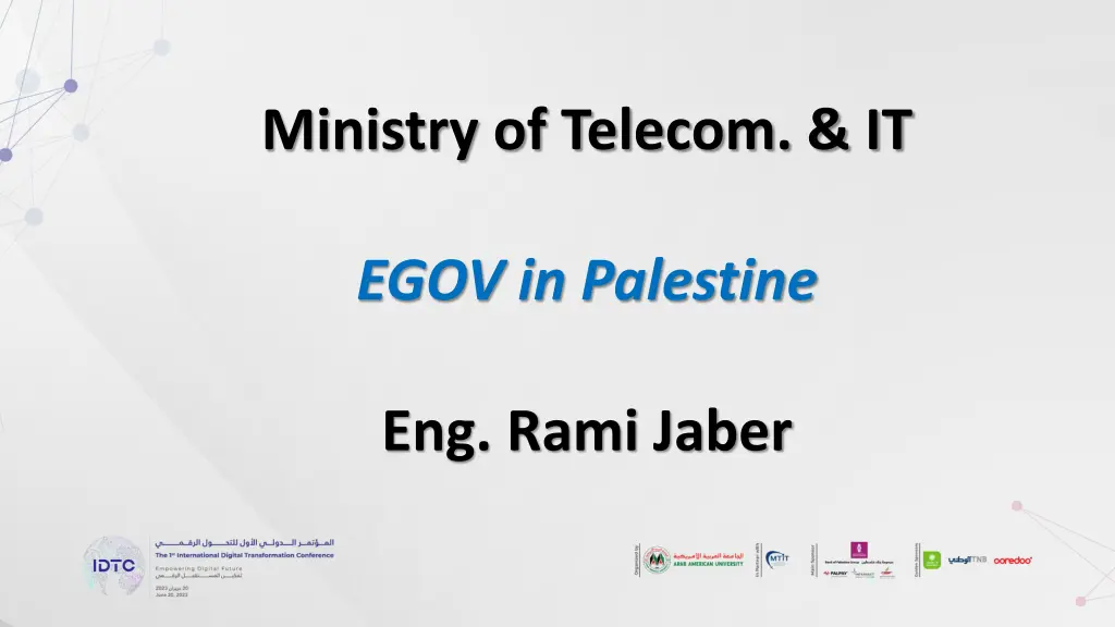ministry of telecom it