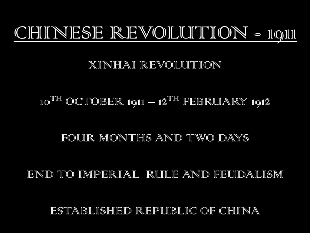 chinese revolution 1911