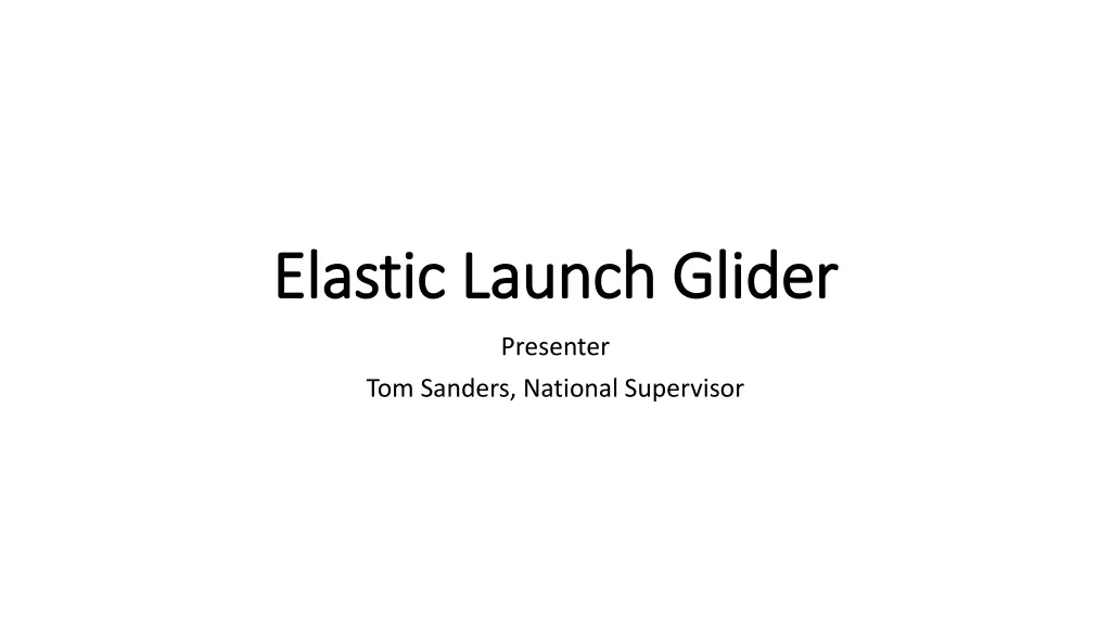 elastic launch glider elastic launch glider