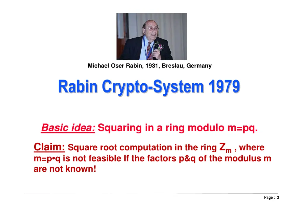 michael oser rabin 1931 breslau germany